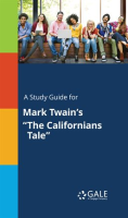 A_Study_Guide_for_Mark_Twain_s__The_Californians_Tale_